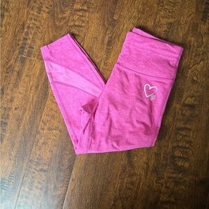 Peloton Pink 7/8 Leggings - size S